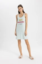 DEFACTO Fall in Love Printed Strappy Nightgown