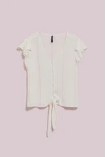 LADIES SHIRT L-KO-4048 OFF WHITE