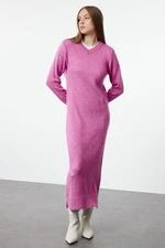 Trendyol Pink Soft Textured Knitwear Dress