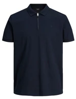 Jack&Jones Pánske polo triko Standard Fit JJEPAULOS 12236235 Navy Blazer S