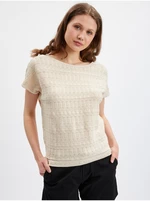 Beige women's beige sweater T-shirt ORSAY