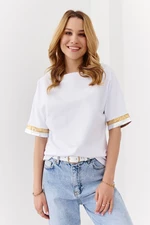 Basic white cotton blouse