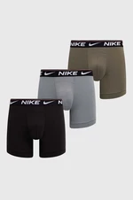 Boxerky Nike 3-pack pánské, šedá barva