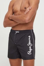 Plavkové šortky Pepe Jeans LOGO SWIMSHORT černá barva, PMB10393