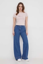 Top Calvin Klein Jeans dámský, růžová barva, J20J223167