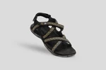Black and yellow women's sandals Hannah Fria W