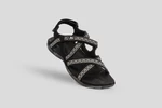 Black and gray women's sandals Hannah Fria W