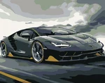 Zuty Pintura de diamantes Lamborghini