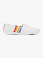 TOMS Unity Rainbow Slip On Bílá