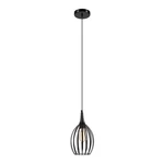 Czarna lampa wisząca ø 17,5 cm Vincent – LAMKUR