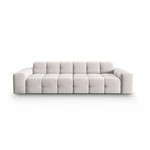 Jasnoszara aksamitna sofa 255 cm Kendal – Micadoni Home
