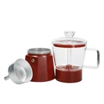 Czerwona kawiarka ze stali nierdzewnej 0,29 l La Cafetiere Verona – Kitchen Craft