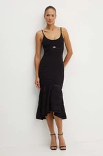 Šaty Victoria Beckham čierna farba, mini, áčkový strih, 1324KDR005705A