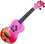 Mahalo Hibiscus Hibiscus Red Burst Sopránové ukulele