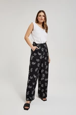 Women's summer trousers MOODO - black