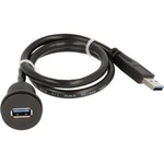 2x USB 3.0 zásuvka A - 2x zástrčka USB 3.0 A Schlegel 1 ks