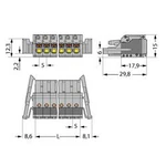 Zásuvkový konektor na kabel WAGO 2231-113/037-000, 81.70 mm, pólů 13, rozteč 5 mm, 25 ks