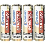 Tužková baterie AA lithiová Conrad energy Extreme Power FR6, 2900 mAh, 1.5 V, 4 ks