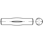 Částečně rýhovaný válcový kolík TOOLCRAFT N/A, ISO 8742, 250 ks