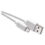 USB kabel EMOS 2.0 A/M - micro B/M 1m bílý SM7006W