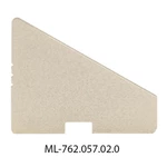 Koncovka McLED pro RQ bez otvoru stříbrná barva ML-762.057.02.0