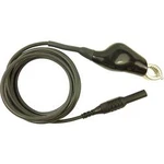 Měřicí kabel zástrčka 4 mm ⇔ krokosvorky Cliff CIH22110, 1,2 m, černá