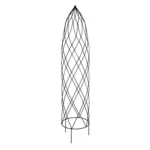 Opora/obelisk PIA kulatá kovová černá 30x150cm