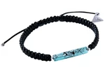 Lampglas Krásný partnerský náramek Shamballa Turquoise Love s ryzím stříbrem v perle Lampglas BSHX8