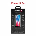 Tvrzené sklo Swissten Ultra Durable 3D Full Glue Glass pro Apple iPhone 14 Pro, černá