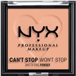 NYX PROFESSIONAL MAKEUP Can't Stop Won't Stop Mattifying Powder Kompaktní pudr - 13 Bright Peach 6 g