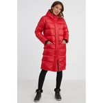 Women's red winter quilted oversized coat SAM 73