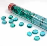 Chessex Gaming Glass Stones in Tube Teal (žetony) – 40 ks