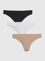 Set of three women's panties in black, white and beige GAP