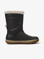 Black Women's Winter Boots with Faux Fur Camper Trail - Women