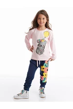 Dětský oblek s tričkem a kalhotami s motivem balónkového koaly pro dívky