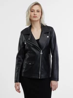 Black women's faux leather jacket ORSAY