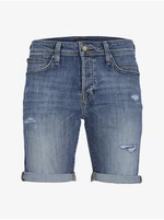 Blue Mens Denim Shorts Jack & Jones Rick - Men