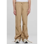 Men's wide poplin trousers - unionbeige