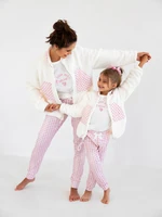 Sweatshirt Sensis Nanny Kids L/R 134-152 ecru-pink 001