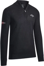 Callaway 1/4 Blended Mens Merino Sweater Black Ink XL