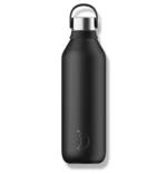 Sticlă termos Chilly's Bottles - negru abis 1000 ml, colecția Series 2