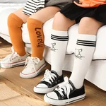 Fashion Kids Children Cotton Knee Socks for Girls Solid Striped Baby Girl Knee High Socks Winter Children's Socks for Boys