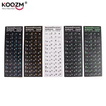 Russian Korean English Arabic Hebrew Keyboard Stickers Letter Alphabet Layout Sticker For Computer Desktop PC Laptop Accessories