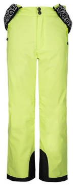 Svetlozelené detské lyžiarske nohavice Kilpi GABONE