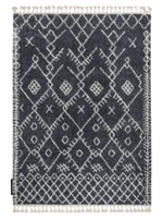 Kusový koberec Berber Tanger B5940 grey and white-160x220