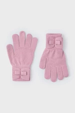 Detské rukavice Mayoral ružová farba, 10816