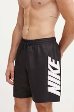 Plavkové šortky Nike Big Block čierna farba, NESSE521
