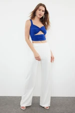 Trendyol Saks Crop Window/Cut Out Detailed Knitted Blouse