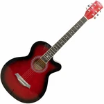 Pasadena SG026C-38 Red Sunburst Guitare acoustique Jumbo