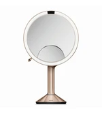 Simplehuman Kozmetické zrkadlo s dotykovým ovládaním intenzity osvetlenia Rose Gold Sensor Trio